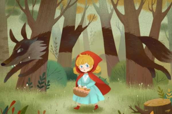 童话小红帽主要内容#小红帽与狼的相遇与交往