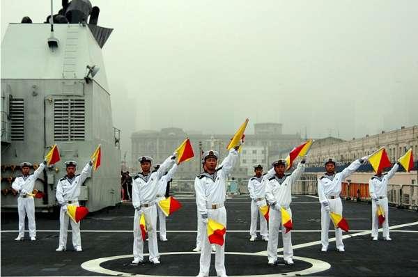 海军手旗旗语图解#用旗语表达26个字母