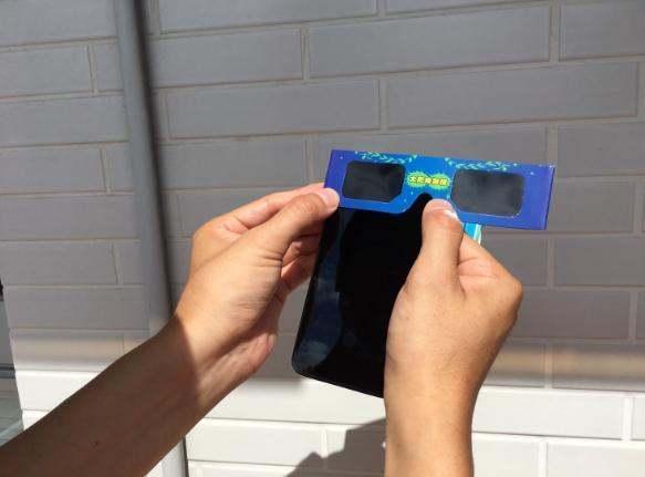 手机怎么拍日食照片#手机拍日食参数