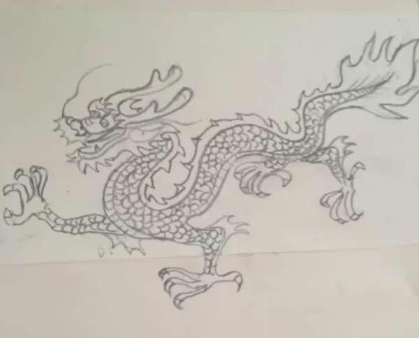 中国龙龙头绘画#30秒教你画一只青龙